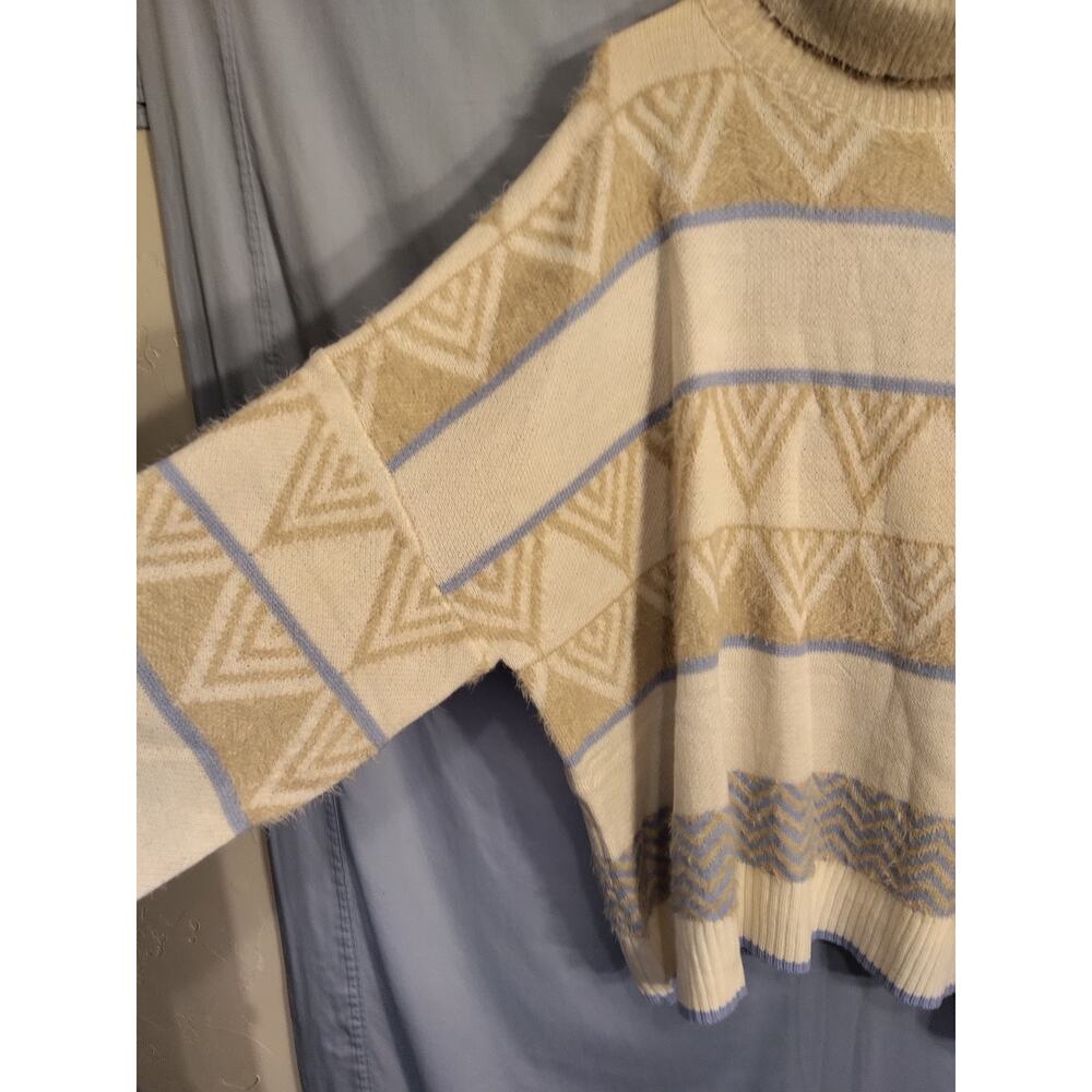 Davi & Dani Fuzzy Turtleneck Sweater - image 3